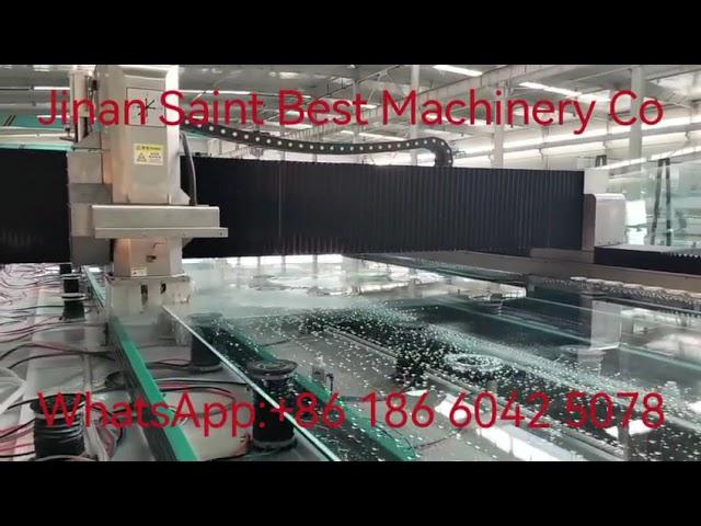 CNC Glass Processing Center with CCD Position&Auto Correction  for 45 ° Beveling of Max 3600x9200mm