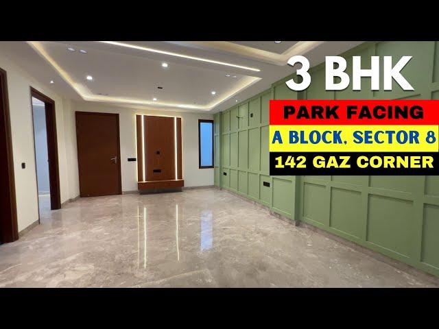 Freehold, Corner 3 BHK Approved Independent floor in Dwarka Sector 8, New Delhi | Sector 8 Dwarka