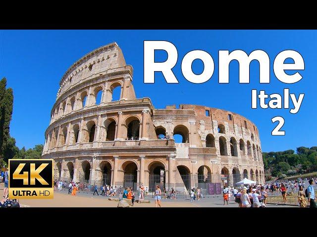 Rome, Italy Walking Tour Part 2 (4k Ultra HD 60fps) – With Captions