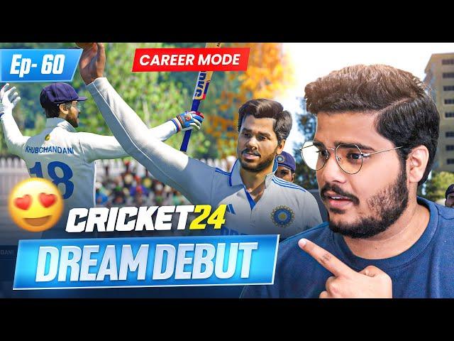 Dream International Test Debut for India vs New Zealand | Cricket 24 My Career Mode #60