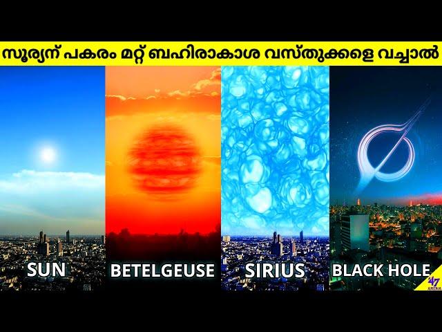 What If We Replace Sun With Extreme Space Objects? | Space Facts Malayalam | 47 ARENA