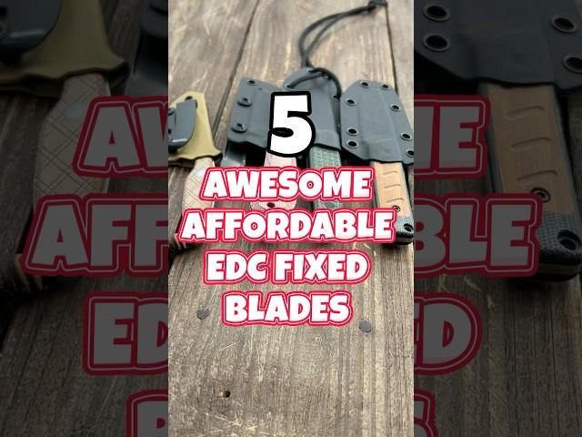 5 Awesome EDC Fixed Blades Under $100 #youtubeshorts #shorts #edc