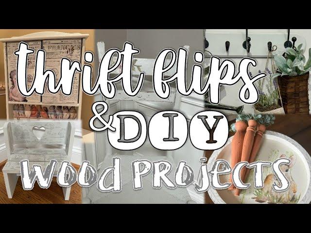 Thrift Flips & DIY Wood Projects | IOD Stamps & Transfers | Functional Home Decor