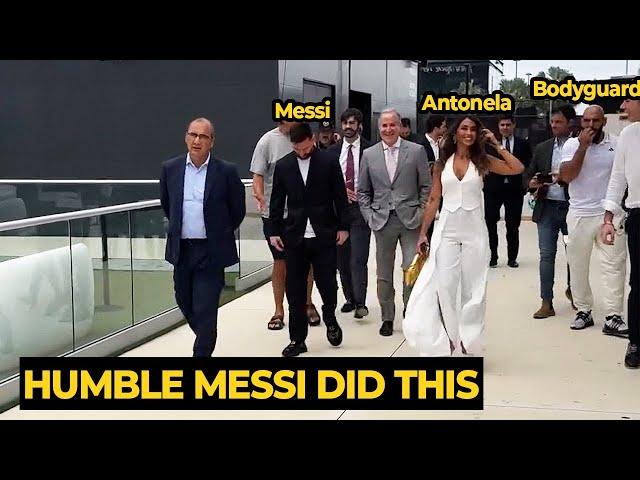 Humble MESSI also invited his bodyguard to the MARCA award, look at his reaction... | Football News