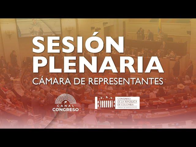 Plenaria Extra Cámara de Representantes: Anuncio Proyectos de Ley - 12/02/2025