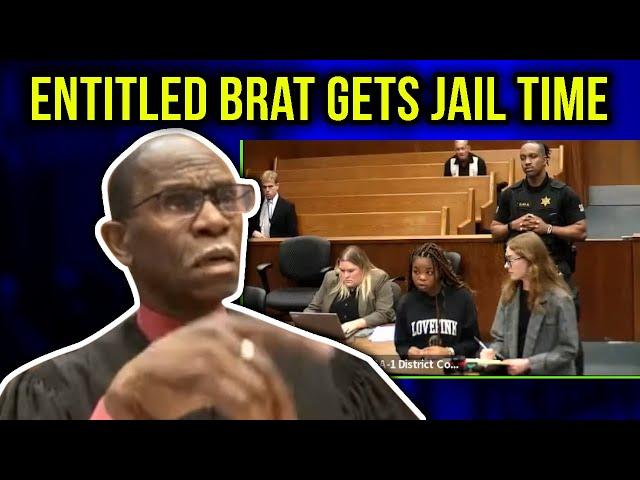 Entitled BRAT gets 3 days jail for ignoring judge's orders