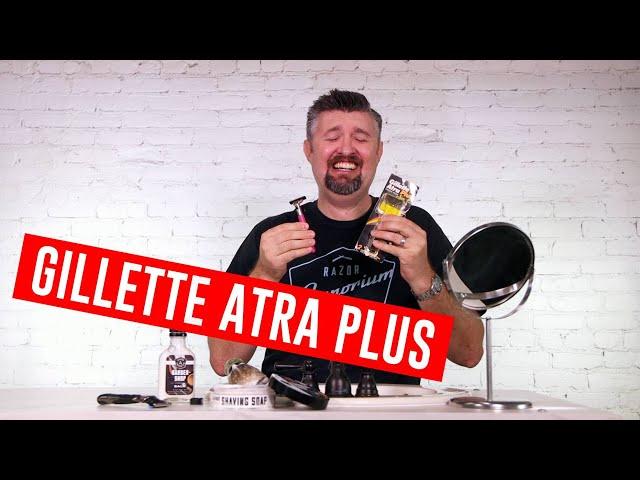 Gillette Atra Plus - Matt Shaves with Vintage Gillette Cartridge Razor from the 1970's