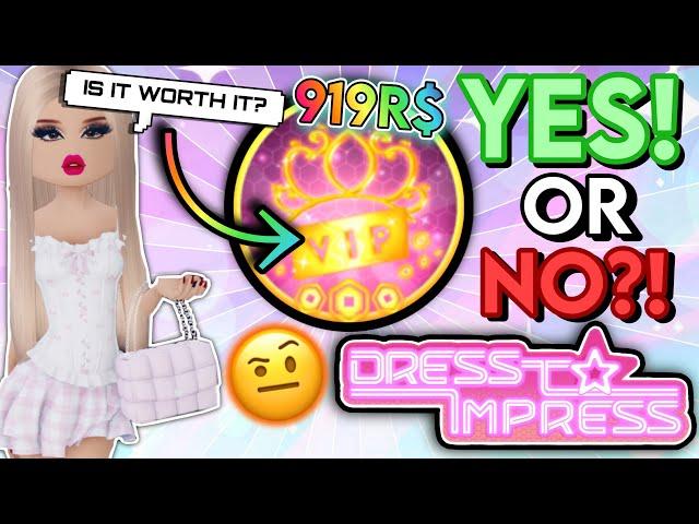 IS THE DRESS TO IMPRESS VIP GAMEPASS REALLY WORTH IT!?! | Roblox dress to impress 