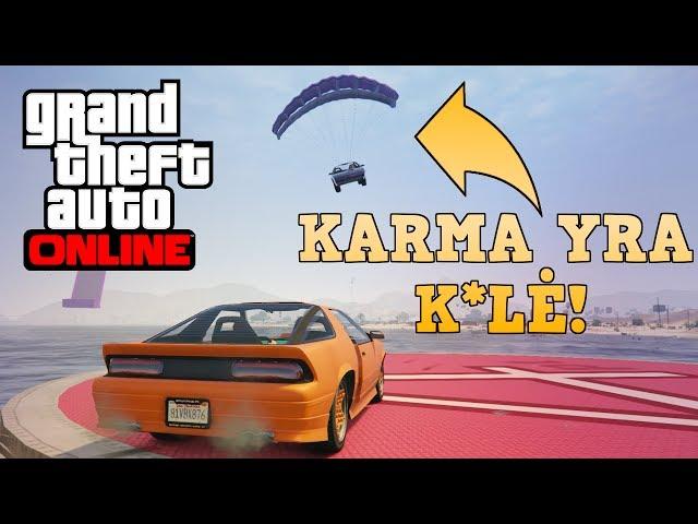 Edvisss Žaidžia - GTA Online #31 Karma yra K*LĖ! xD