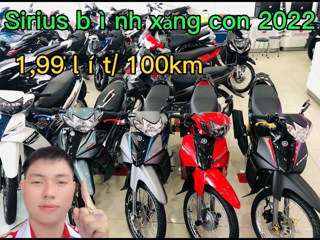 Dòng xe bền bỉ và tiết kiệm nhất 2022 Yamaha Sirius đen nhám phiên bản bánh căm thắng đĩa 2022 New