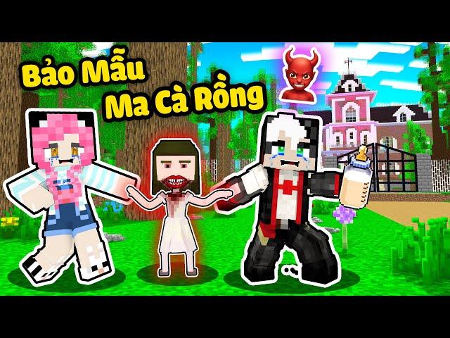 MỀU THỬ THÁCH 24GIỜ LÀM BẢO MẪU MA CÀ RỒNG TRONG MINECRAFT*REDHOOD ĐỪNG TRONG TRẺ VÀO LÚC 3 GIỜ SÁNG