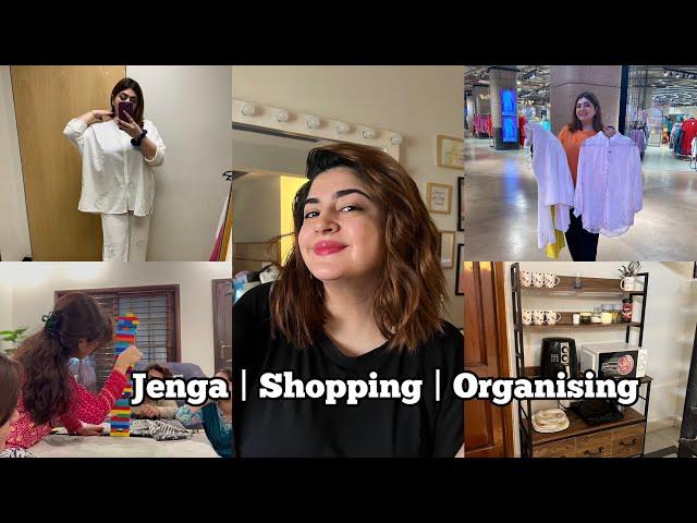 Unboxing My Organiser Rack | We Went Shopping & Played Jenga - I Lost | GlossipsVlogs