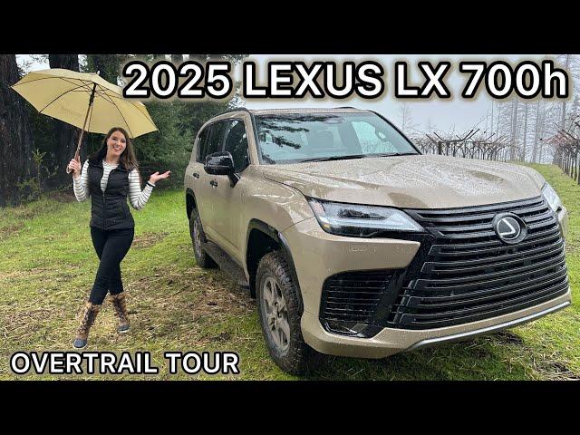 Off-Road In Luxury With The 2025 Lexus LX 700h Overtrail! Tour This Triple-Locking Full-Size SUV!