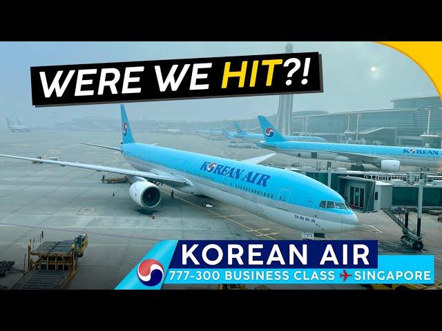 KOREAN AIR 777 Business Class ⇢【4K Trip Report Seoul to Singapore】Tell Me What Happened?!