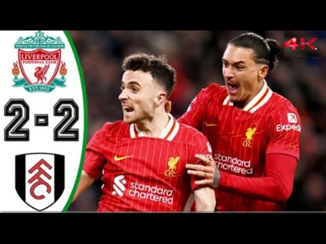 Liverpool vs Fulham 2-2 - All Goals & Highlights - 2024