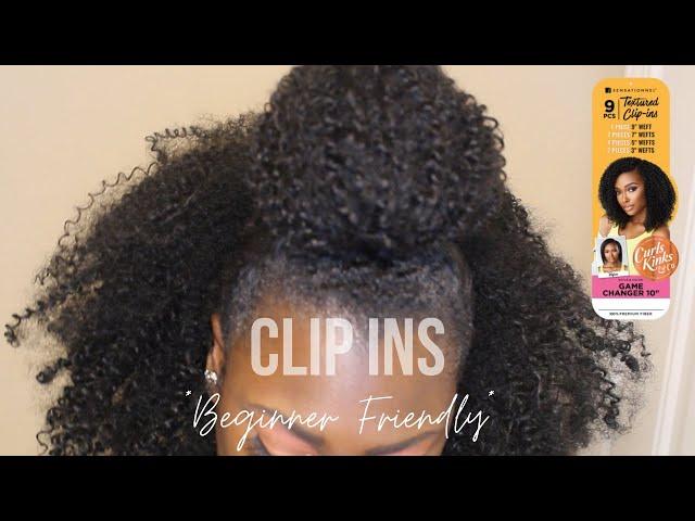 Sensationnel Curly Clip-Ins VIRAL Easy Half Up Half Down| Curls Kinks N Co. Game Changer| AYEECOURT