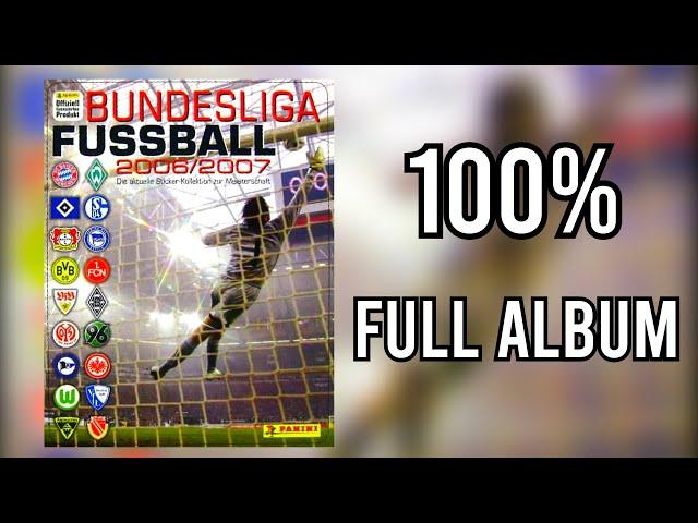 Panini Full Sticker Album German Bundesliga 2006-2007 100% - COMPLETE, LLENO, COMPLETO, ЗАПОЛНЕННЫЙ