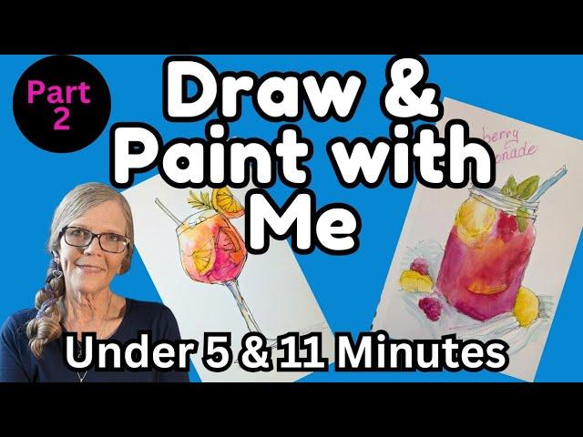 Draw and Paint Along with Me, Capturing Memories Part 2 #arttips #paintwithme #kariwaltz