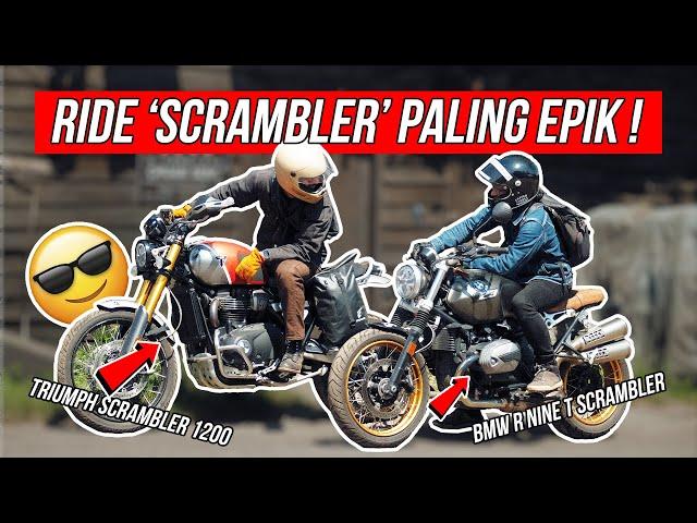 RIDE KE 'TEMPAT RAHSIA' | TRIUMPH SCRAMBLER 1200 & BMW R NINE T SCRAMBLER | KHATAM RIDES 2024