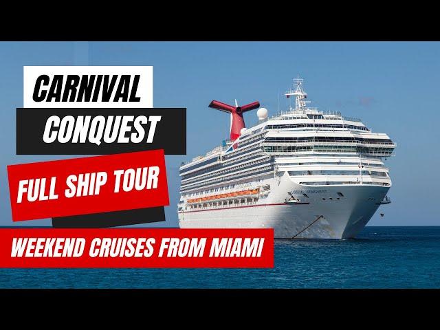 Carnival Conquest Full Tour 2025 | Weekend Cruises From Miami