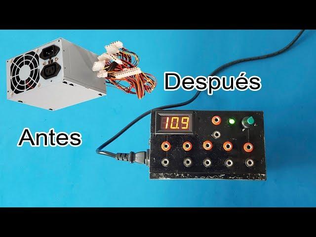 Convert ATX source into a laboratory power supply and variable power supply