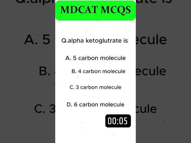 Bioenergetcis chapter mcqs #krebs cycle#neet#shorts #biology #mdcat #pmdc #mdcatmcqs