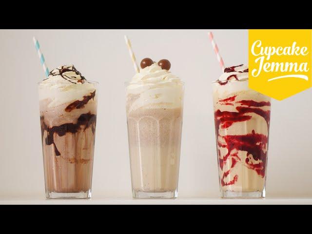 The Perfect Thick Milkshake PLUS 3 ways to PIMP it!  | Cupcake Jemma