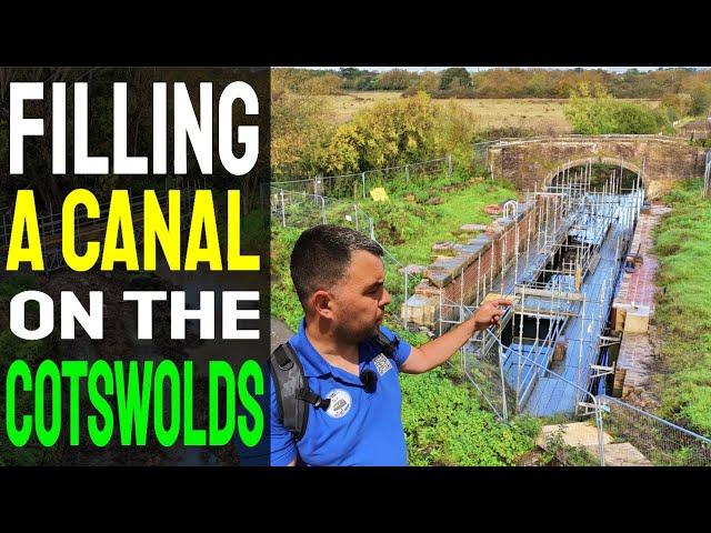 Filling a Canal on The Cotswolds