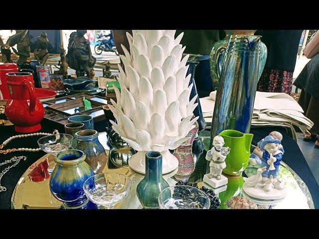 Paris France  Street shopping Paris|Marché aux Puces|FLEA MARKET | August 2024|Thrifting shopping