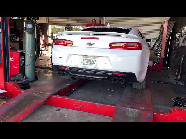 Camaro SS exhaust SOUND straight piped (WARNING)