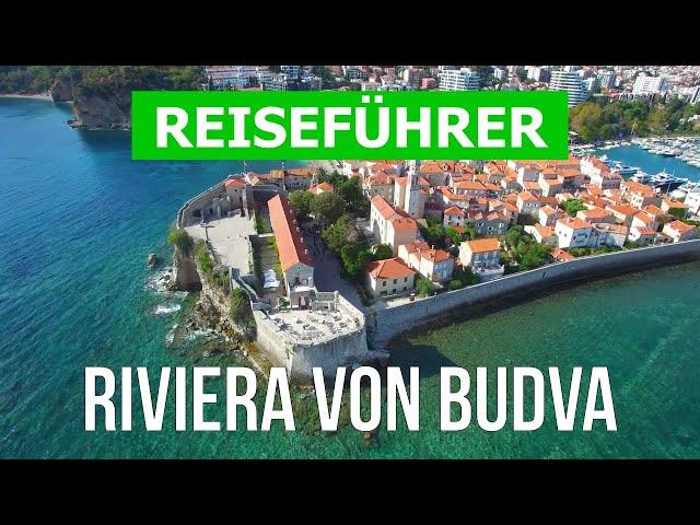 Budva Riviera, Montenegro | Erholungsort Budva, Becici, Petrovac, Sveti Stefan | Drohne 4k Video