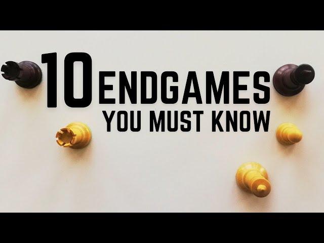 10 Most Important Chess Endgames (statistically)