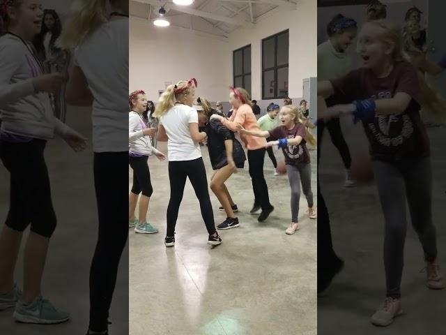 natalie helping at 6th grade camp