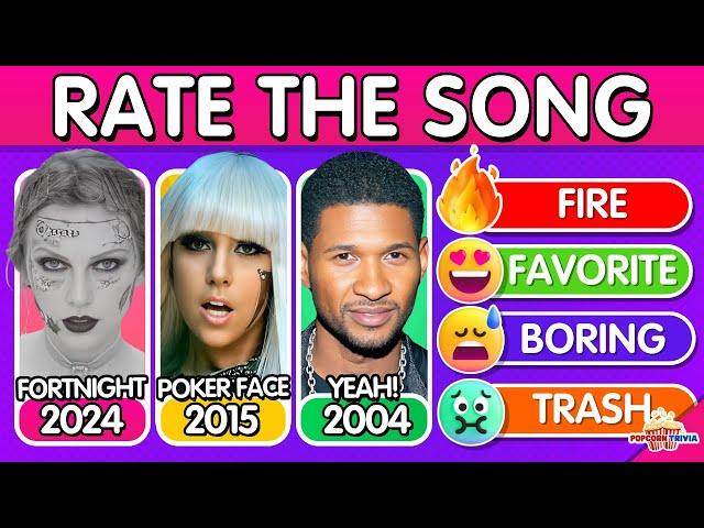 RATE THE SONG  | Rank one song per Year 1995-2024  | Music Quiz