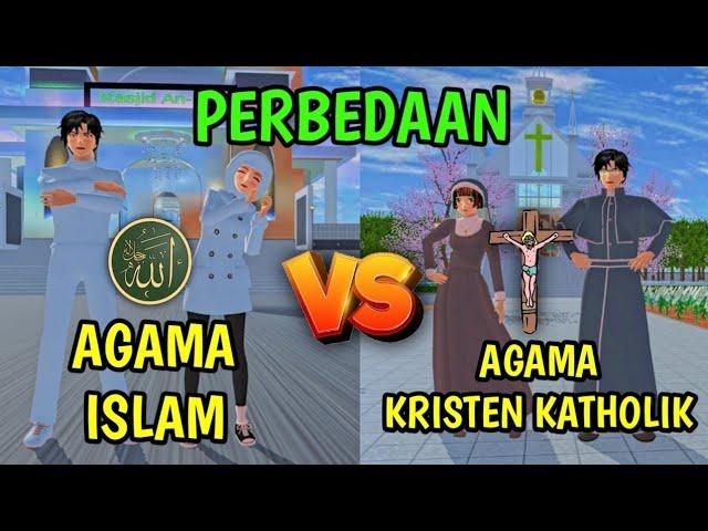 PERBEDAAN AGAMA ISLAM DENGAN AGAMA KRISTEN KATHOLIK!! || SAKURA SCHOOL SIMULATOR INDONESIA