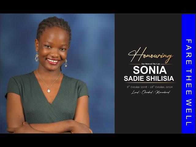 HONOURING OUR BELOVED SONIA SADIE SHILISIA  8 October 2008 – 18 October, 202