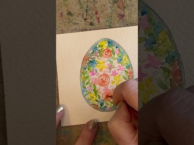 #happyeaster #easter #easteregg #watercolorpainting #watercolor #floral