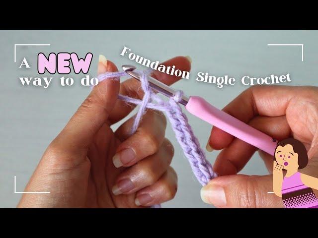 Bye bye foundation chain // Try my NEW way to start a crochet project  foundation sc alternative