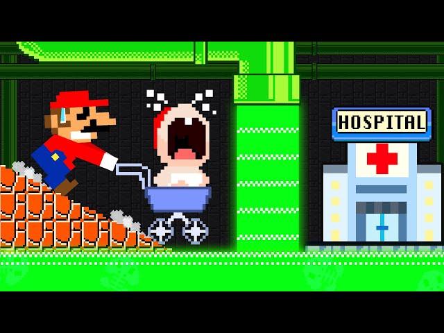 Mario Odyssey Hospital: MARIO Takes BABY MARIO to the Hospital | Game Animation