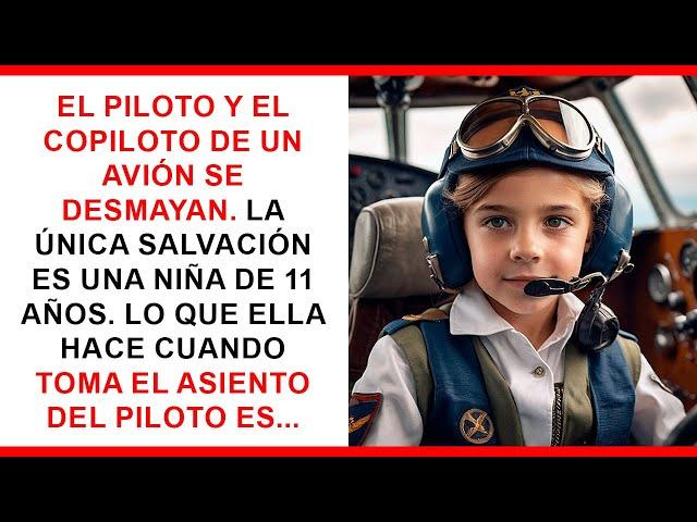 Piloto y copiloto se desmayan, entonces una niña de 11 años...