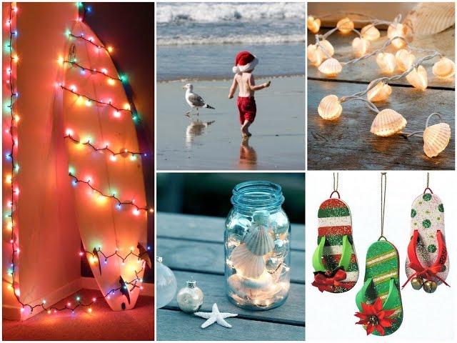 Beach Christmas Crafts Ideas - Coastal Christmas Decor