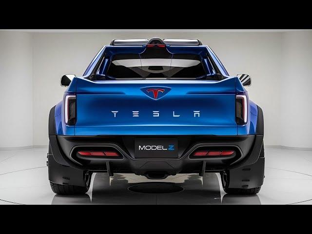 NEW 2025 Tesla Model Z Pickup Truck Unveiled -  The Future of Electric Power & Design!