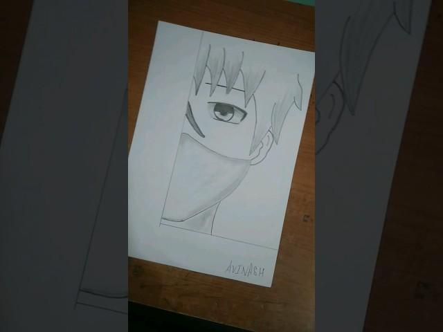 Anime sketch with 10B pencil. #you and me song #subh #sushma ,s sketch #shorts