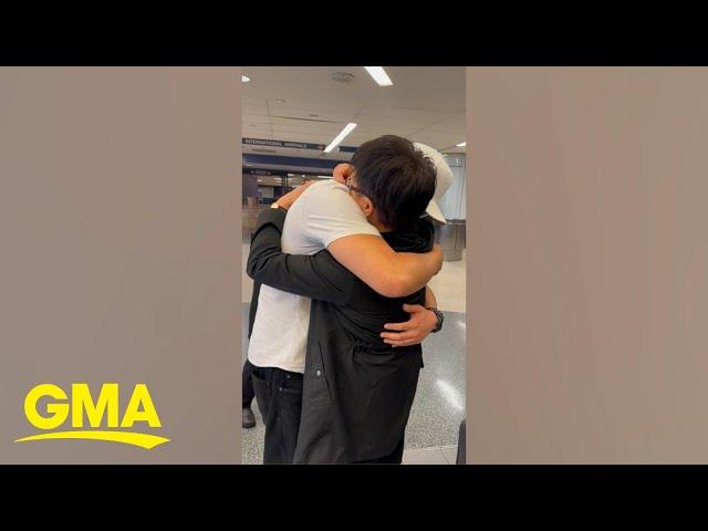 Mom reunites with son after 40 years apart