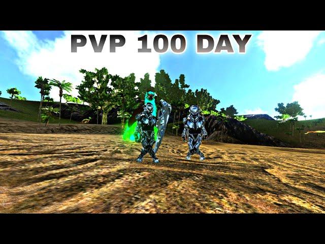 I SURVIVED 100 DAYS PVP ARK MOBILE / TAMING AND BASE UPDATED AND RAIDING