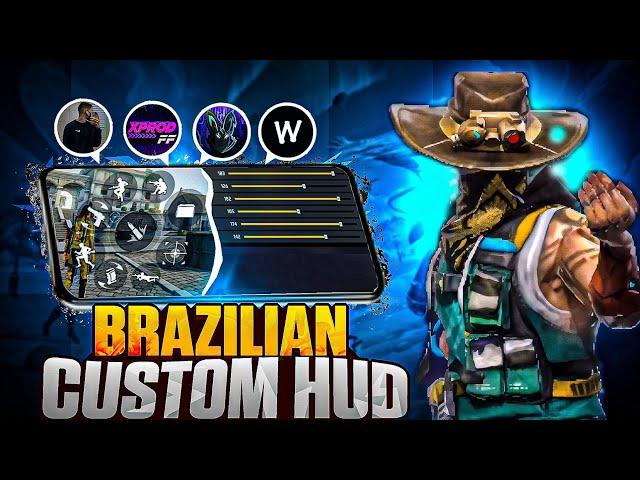 BRAZILIANCUSTOM HUD FREE FIRE FASTEST 3 FINGER HUD | 3 FINGER SUPER MOVEMENT CUSTOM HUD | MALIK FF