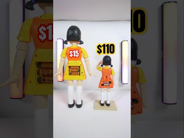 Squid Game $15 vs. $110 Young-Hee Doll #toys #netflix #doll #viralvideo