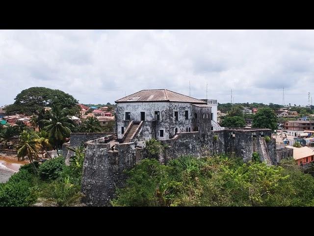 Drone Footage Of The Axim Castle - Ghana Travel Blog - Africa Gold Coast Slave Trade