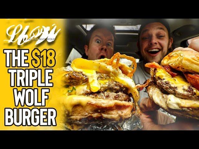 Eating Little Bad Wolf's $18 Triple Cheeseburger 