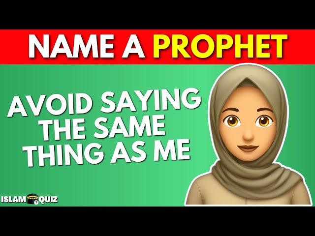 Avoid Saying The Same Thing As Me... Islam Edition  Islam Quiz